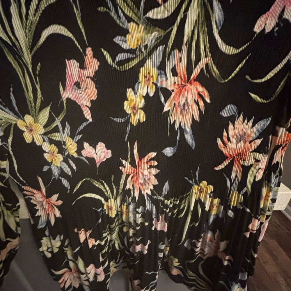 Floral Black Blouse by floral & ivy, NWT - Picture 2 of 7